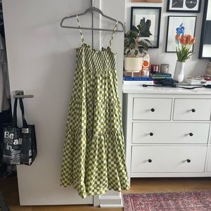 En Saison Checkered Maxi Dress Sz M